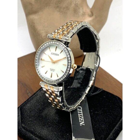 Citizen Womens Watch ER0216-67D Quartz White Mother of Pearl Dial Two Tone